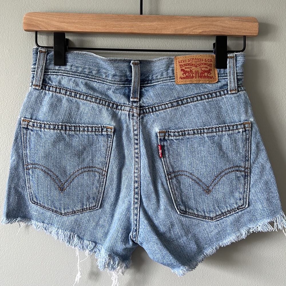 Thrifted Levi Denim Shorts - Size 24